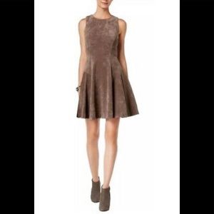 Faux Suede Dress